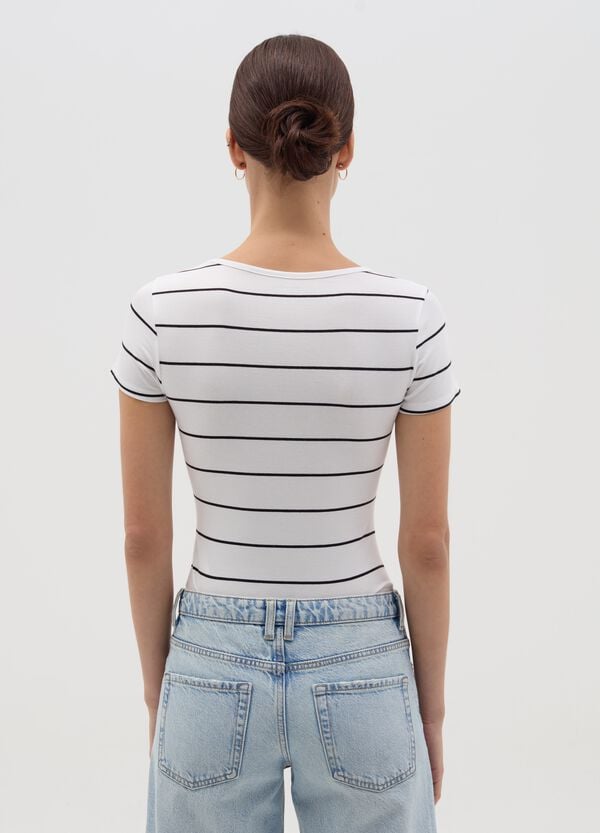 Ovs Body Maniche Corte A Righe