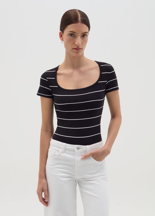 Ovs Body Maniche Corte A Righe