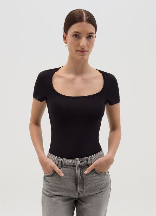 Ovs Body Maniche Corte Tinta Unita