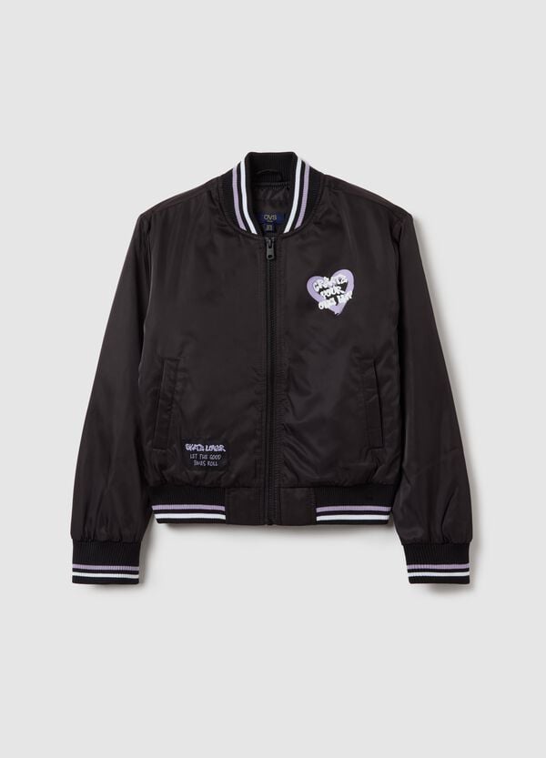 Ovs Bomber Con Ricamo "Skate It Off"
