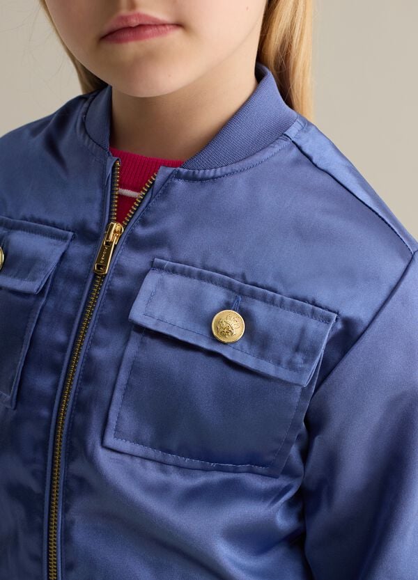 Ovs Bomber Full-zip In Satin