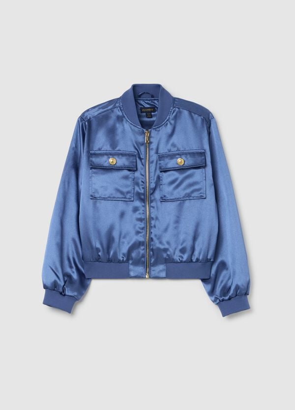 Ovs Bomber Full-zip In Satin