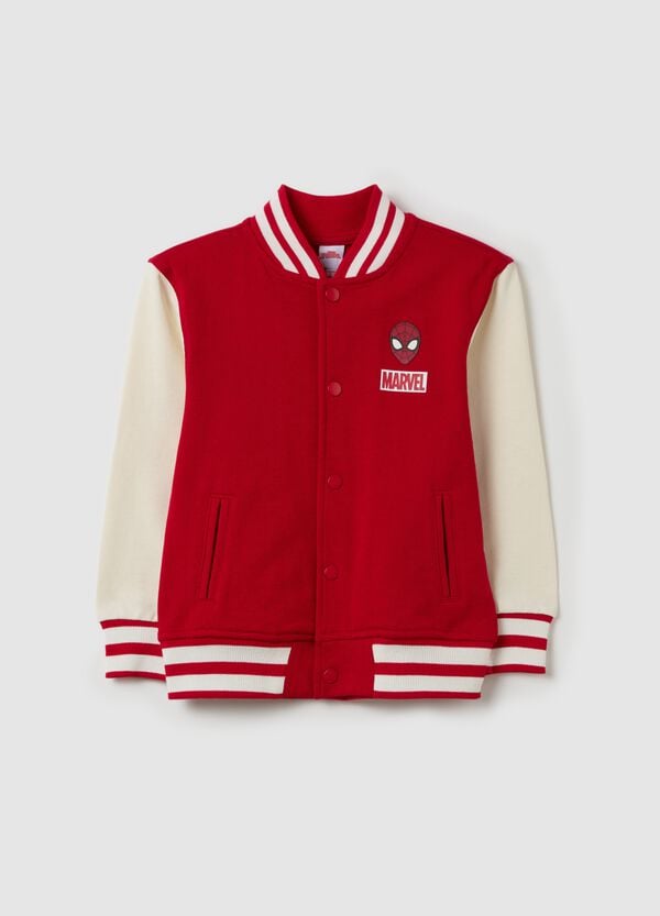 Ovs Bomber varsity bicolore stampa Spider-Man