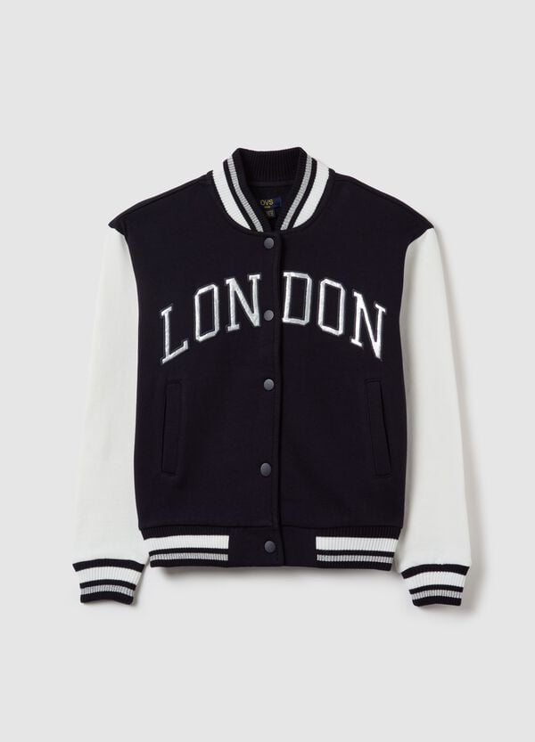 Ovs Bomber varsity con ricamo "London"