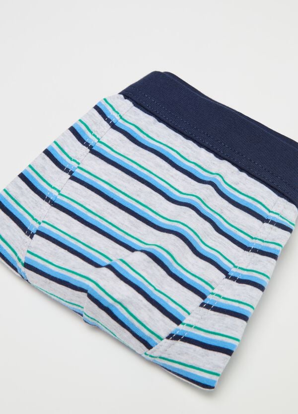 Ovs Boxer In Cotone Stretch A Righe