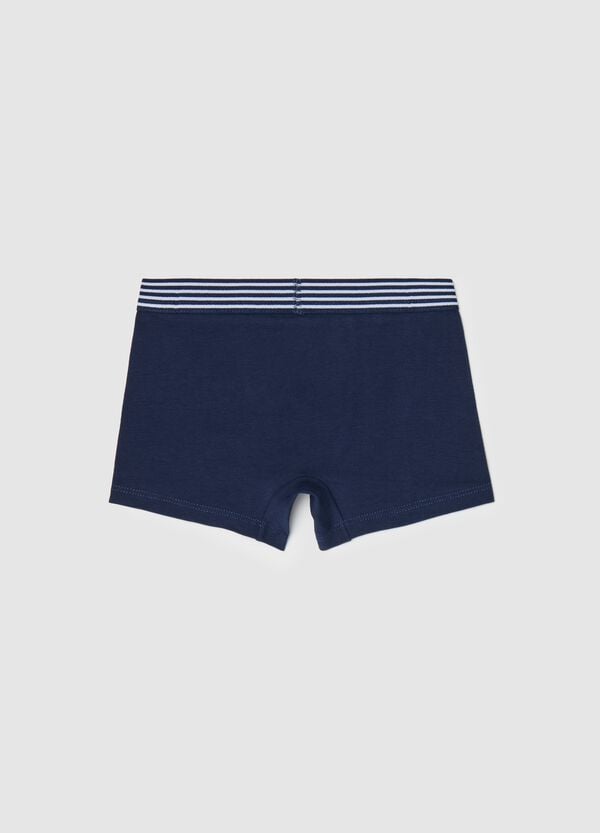 Ovs Boxer In Cotone Stretch Con Dettaglio A Righe