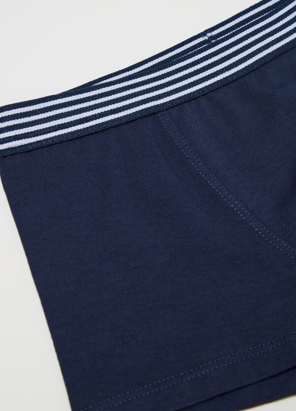 Ovs Boxer In Cotone Stretch Con Dettaglio A Righe