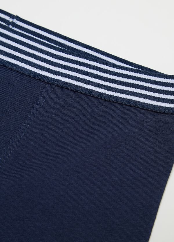 Ovs Boxer In Cotone Stretch Con Dettaglio A Righe