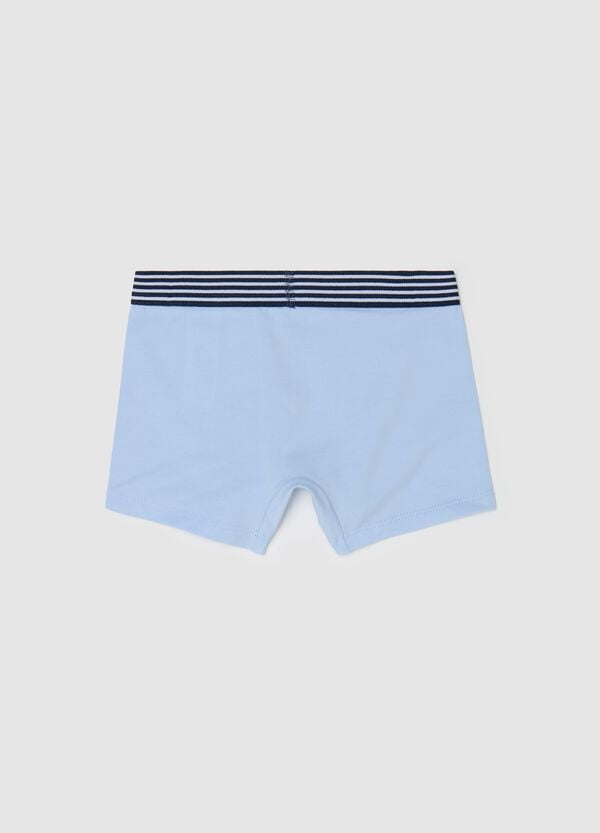 Ovs Boxer In Cotone Stretch Con Dettaglio A Righe