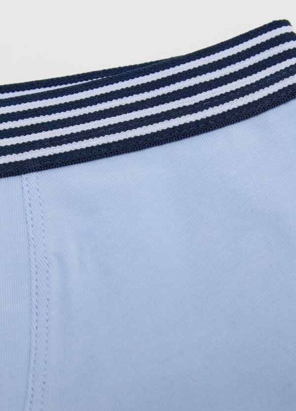 Ovs Boxer In Cotone Stretch Con Dettaglio A Righe
