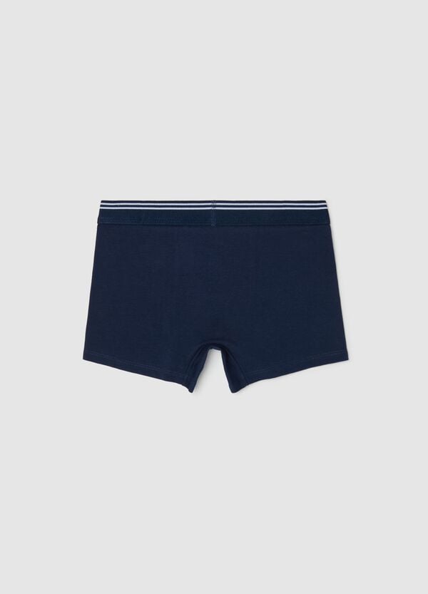 Ovs Boxer In Cotone Stretch Con Dettaglio A Righe