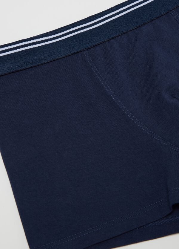 Ovs Boxer In Cotone Stretch Con Dettaglio A Righe