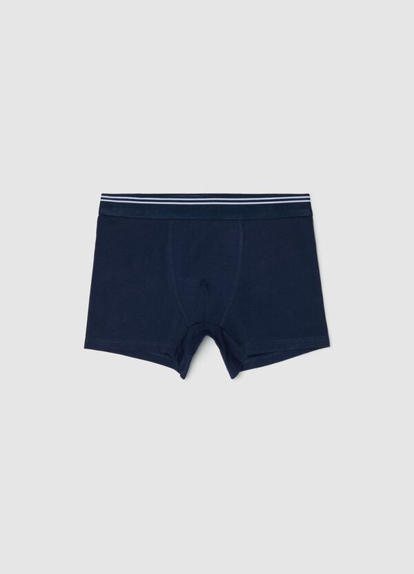Ovs Boxer in cotone stretch con dettaglio a righe