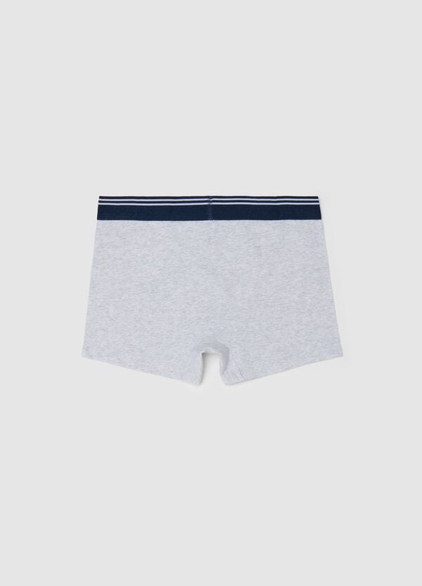 Ovs Boxer In Cotone Stretch Con Dettaglio A Righe