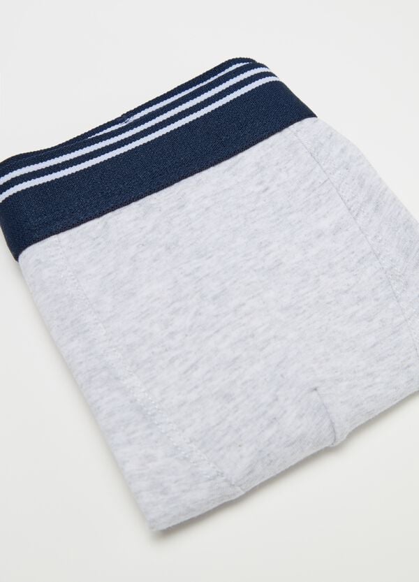 Ovs Boxer In Cotone Stretch Con Dettaglio A Righe