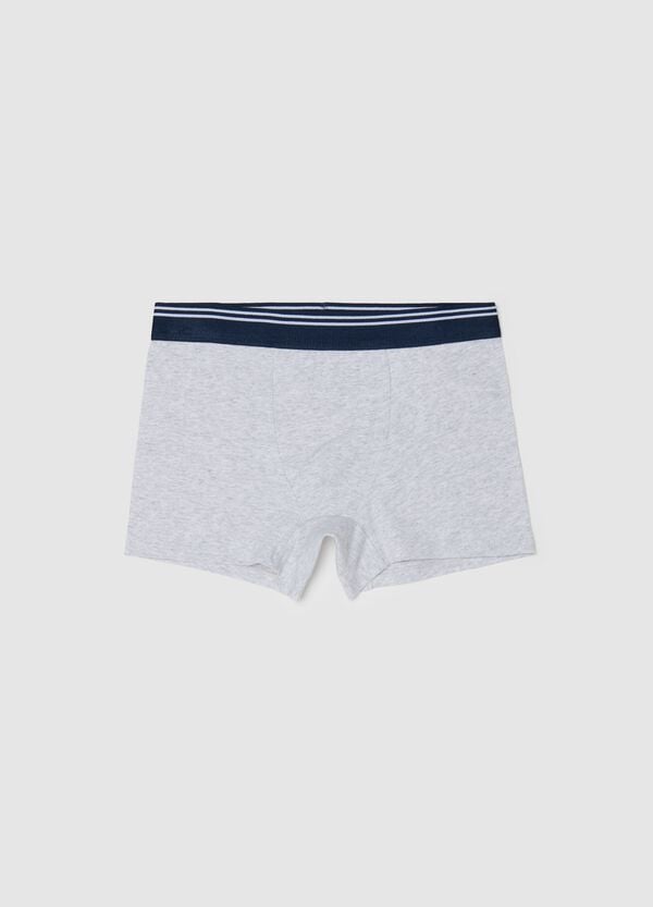 Ovs Boxer in cotone stretch con dettaglio a righe