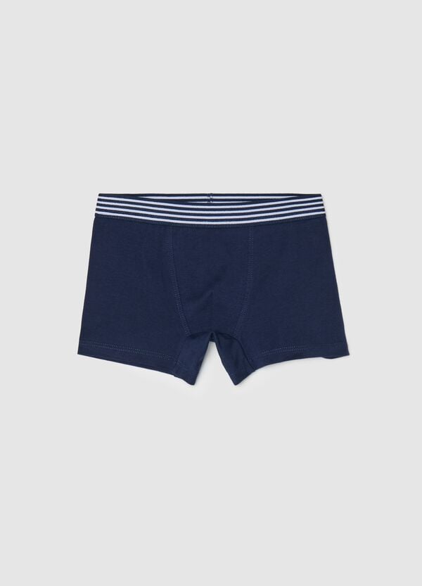Ovs Boxer in cotone stretch con dettaglio a righe