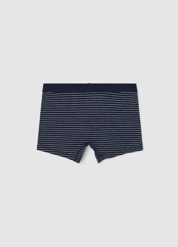 Ovs Boxer In Cotone Stretch In Fantasia A Righe