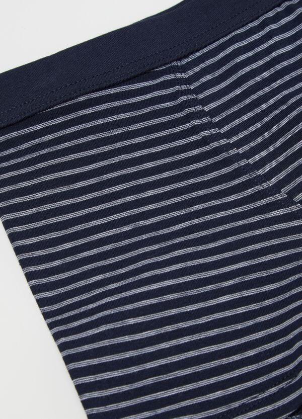 Ovs Boxer In Cotone Stretch In Fantasia A Righe