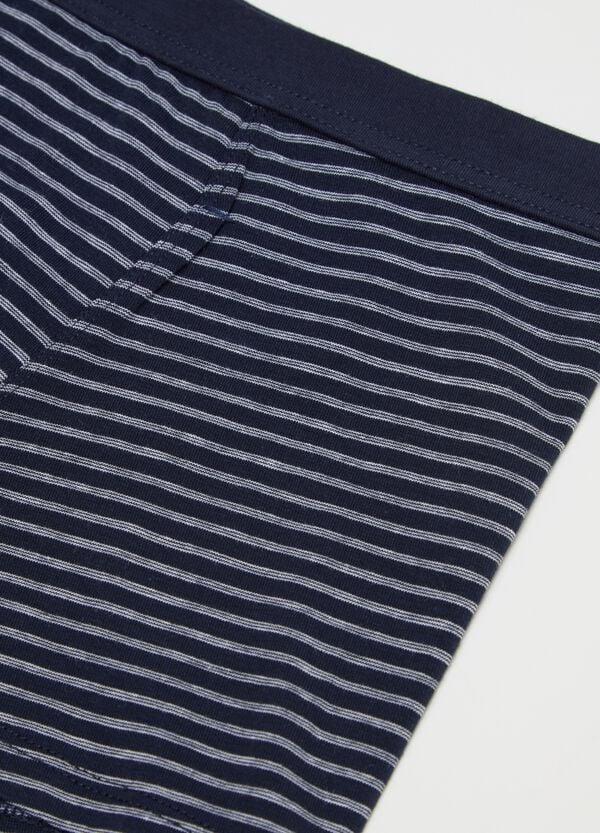 Ovs Boxer In Cotone Stretch In Fantasia A Righe