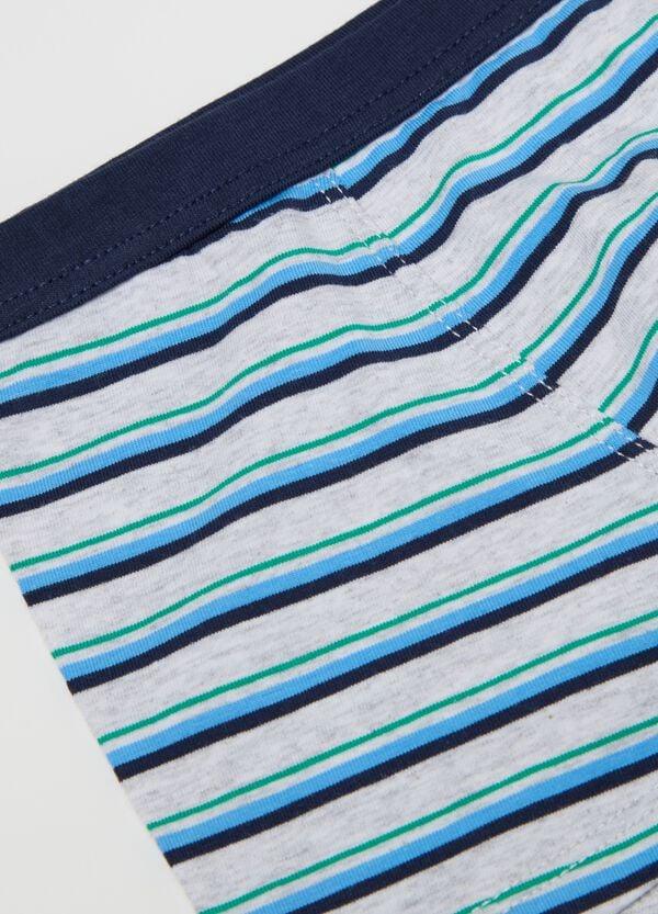 Ovs Boxer Midi In Cotone Stretch A Righe