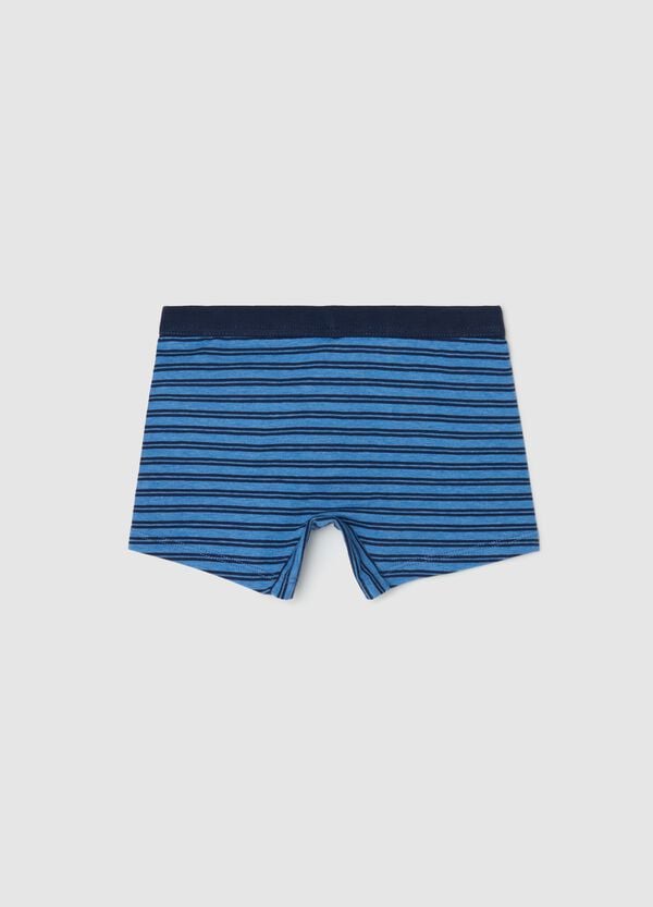 Ovs Boxer Midi In Cotone Stretch A Righe