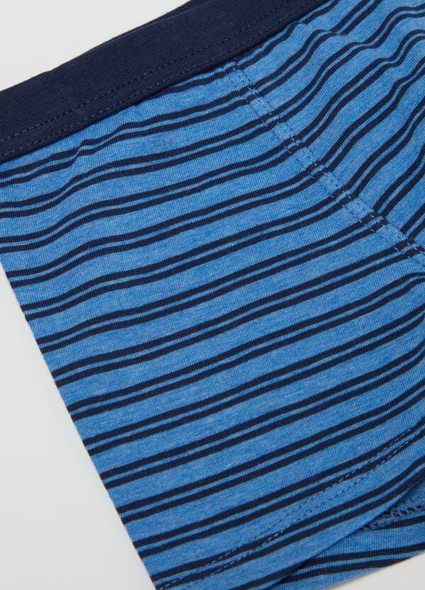 Ovs Boxer Midi In Cotone Stretch A Righe