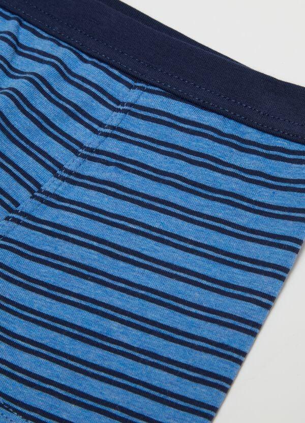 Ovs Boxer Midi In Cotone Stretch A Righe