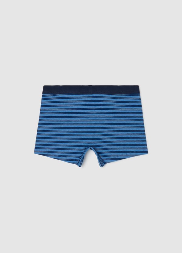Ovs Boxer Midi In Cotone Stretch A Righe