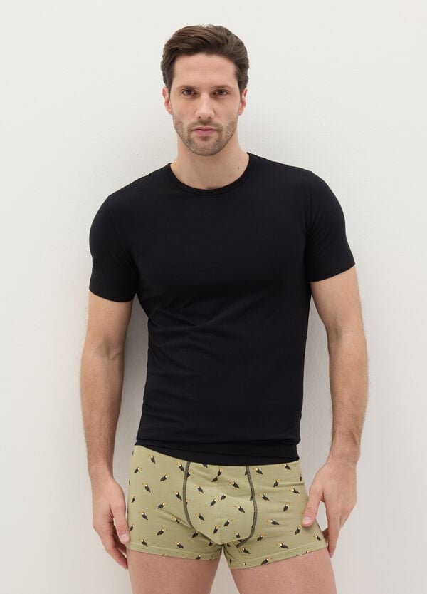 Ovs Boxer midi in cotone stretch fantasia
