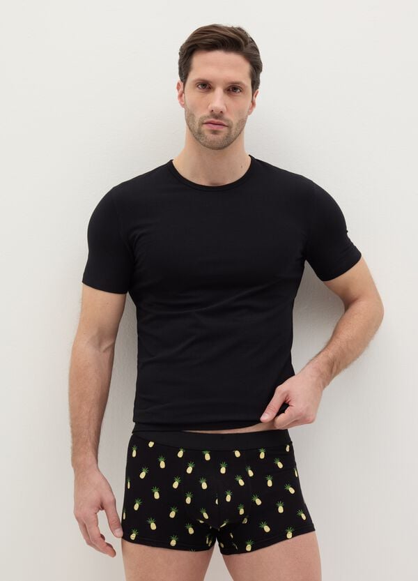 Ovs Boxer midi in cotone stretch fantasia