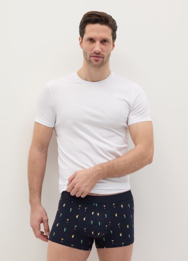 Ovs Boxer midi in cotone stretch fantasia