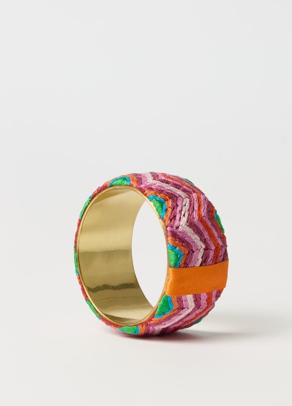 Ovs Bracciale Rigido Con Fili Multicolore