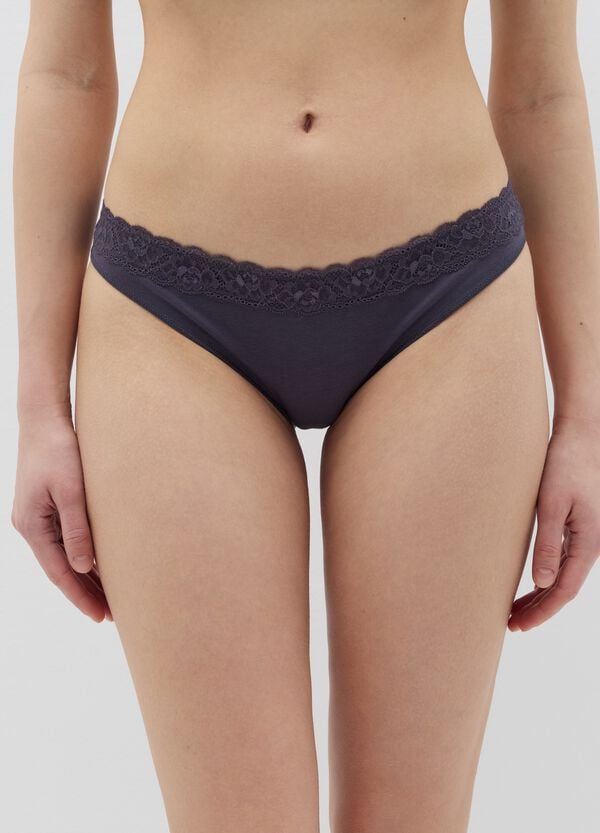 Ovs Brasiliano Con Profilo In Pizzo