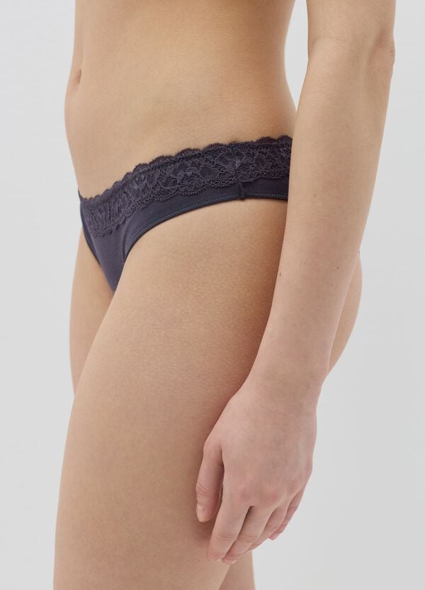 Ovs Brasiliano Con Profilo In Pizzo