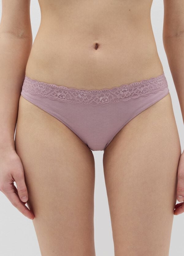 Ovs Brasiliano Con Profilo In Pizzo