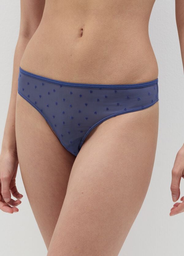 Ovs Brasiliano In Mesh Con Cuoricini