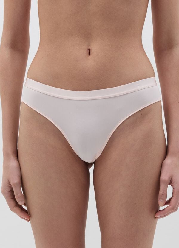 Ovs Brasiliano In Microfibra Con Retro In Pizzo