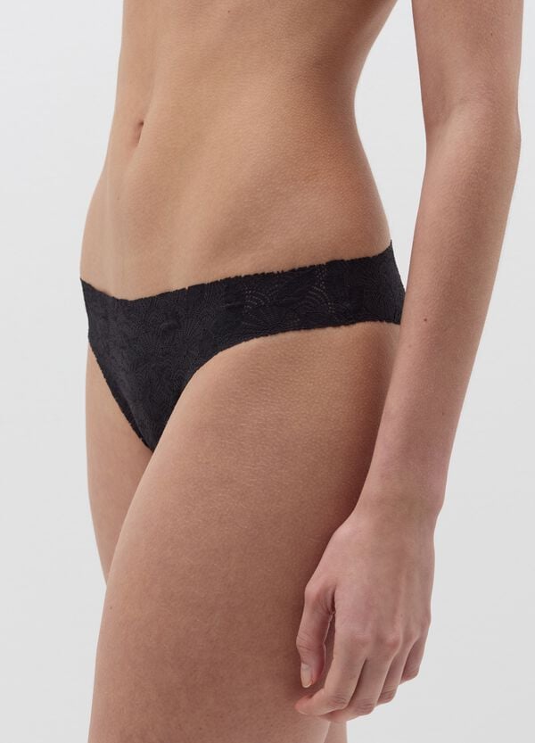 Ovs Brasiliano In Pizzo Con Motivo Geometrico