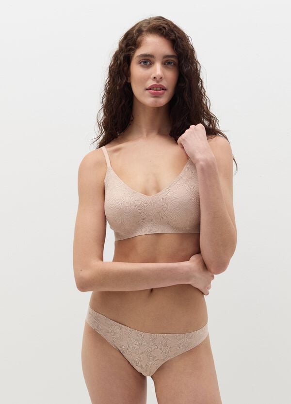 Ovs Brasiliano in pizzo con motivo geometrico