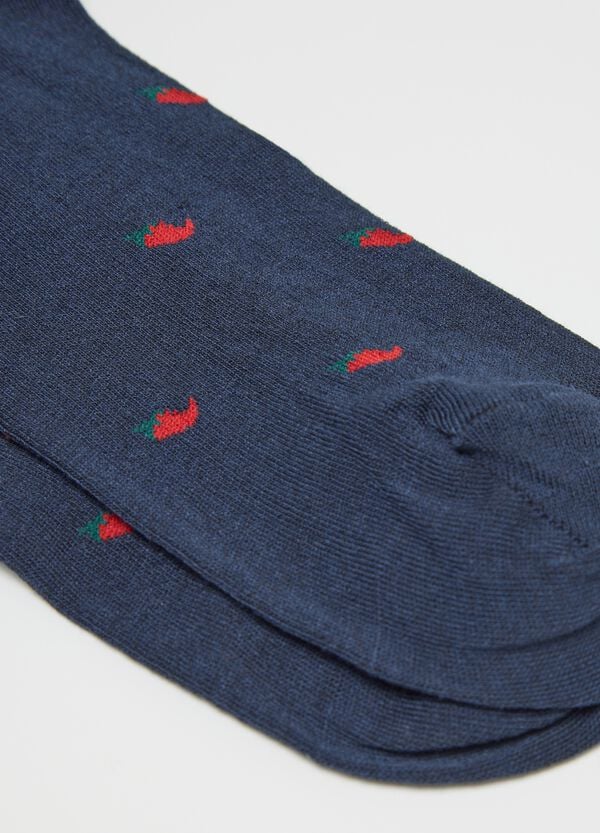 Ovs Calze Lunghe In Viscosa Stretch Con Disegno