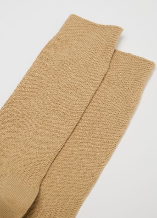 Ovs Calze Midi Beige Stretch A Costine
