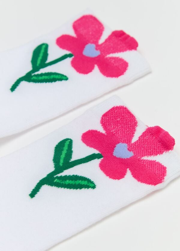 Ovs Calze Midi Con Disegno Fiore