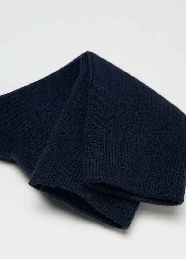Ovs Calze Midi Navy Stretch A Costine