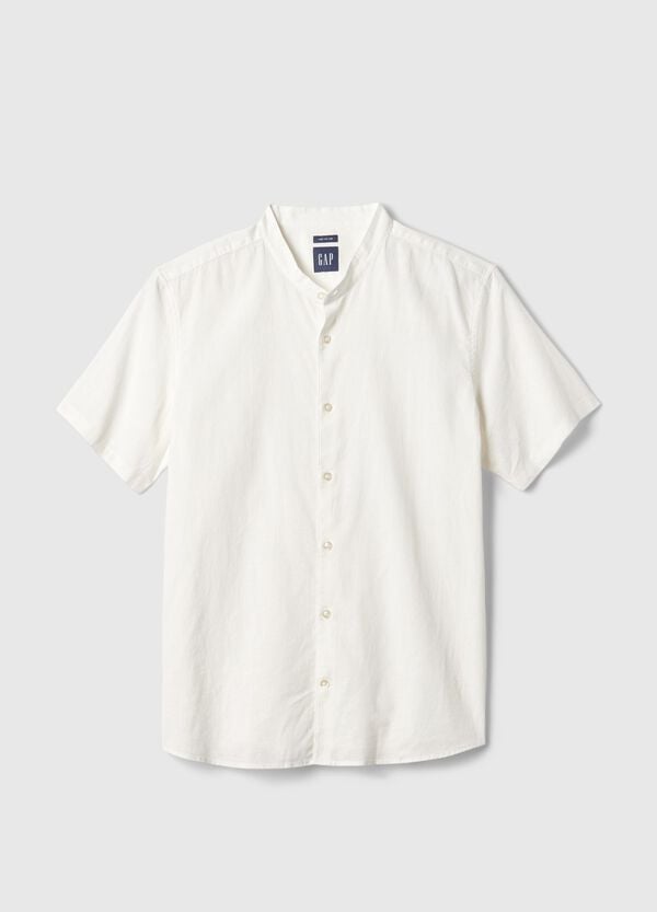 Ovs Camicia A Maniche Corte Collo Alla Coreana