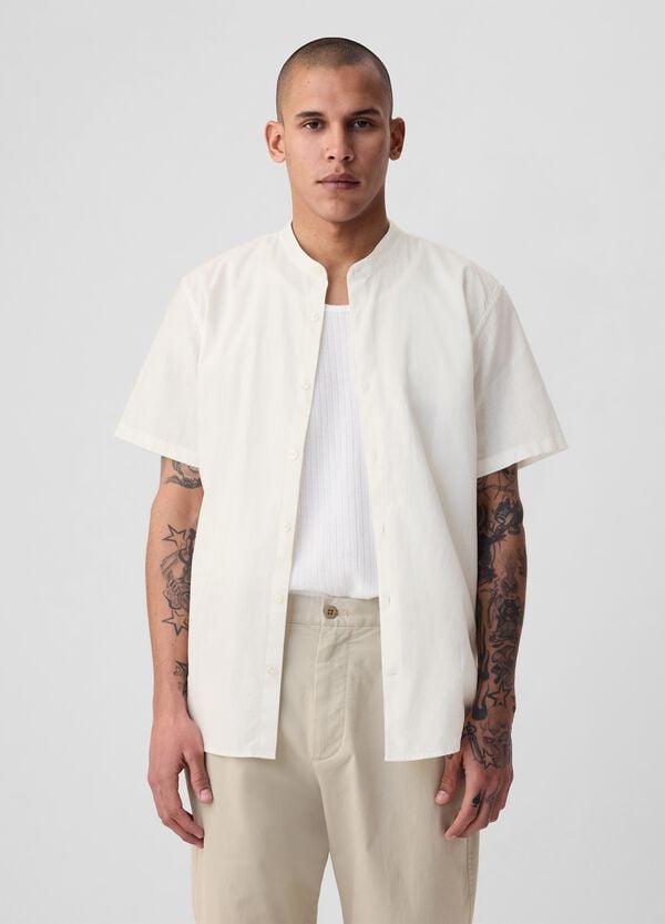 Ovs Camicia a maniche corte collo alla coreana