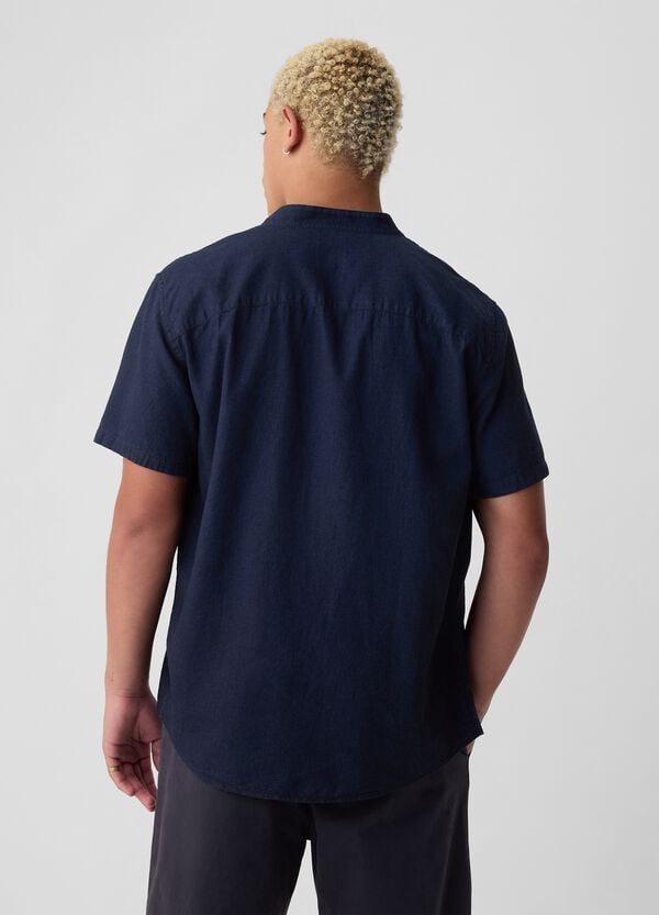 Ovs Camicia A Maniche Corte Collo Alla Coreana