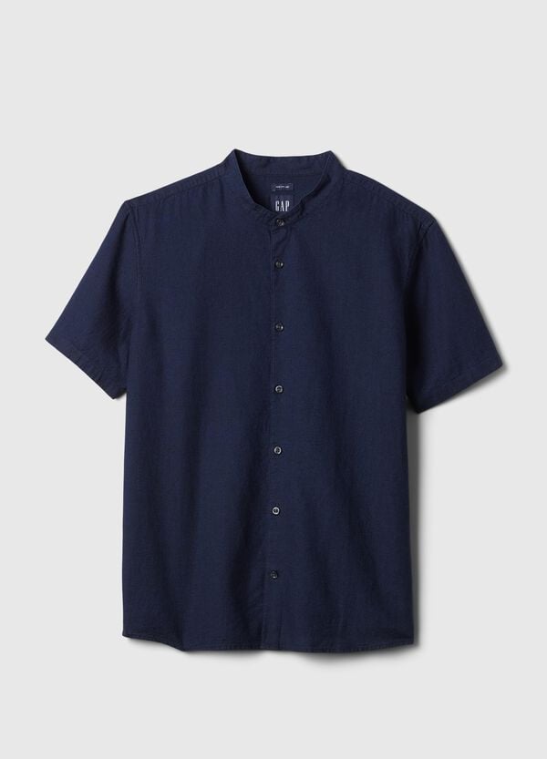 Ovs Camicia A Maniche Corte Collo Alla Coreana