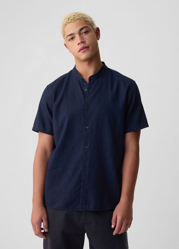 Ovs Camicia a maniche corte collo alla coreana