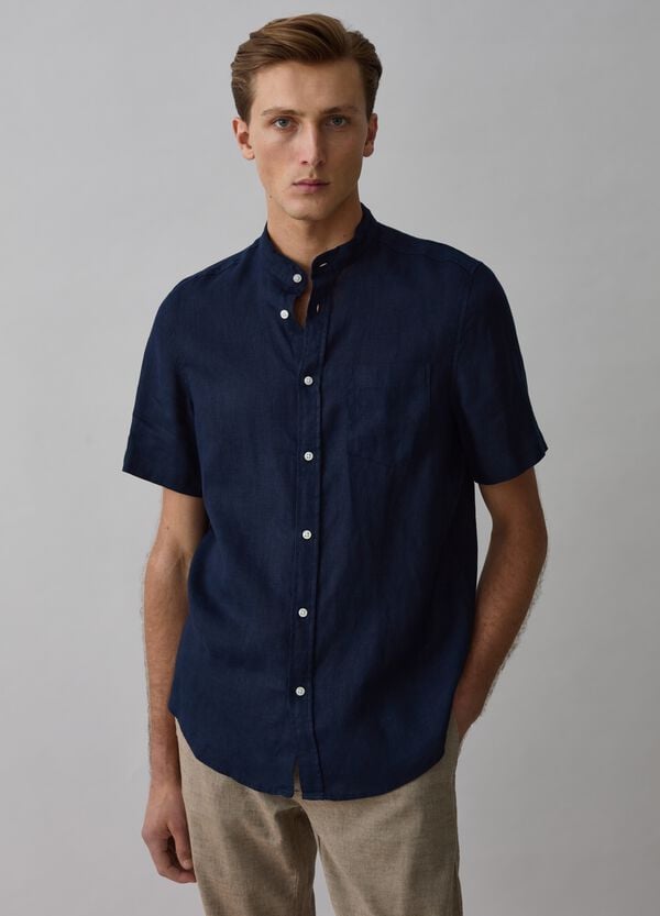 Ovs Camicia a maniche corte collo alla coreana